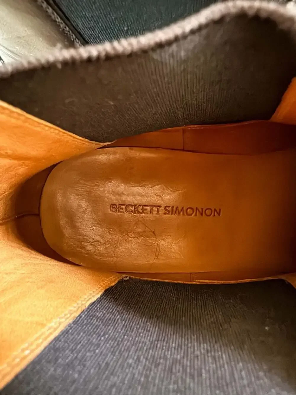 Beckett Simonon Maisen Brown Leather Chelsea Boots 12